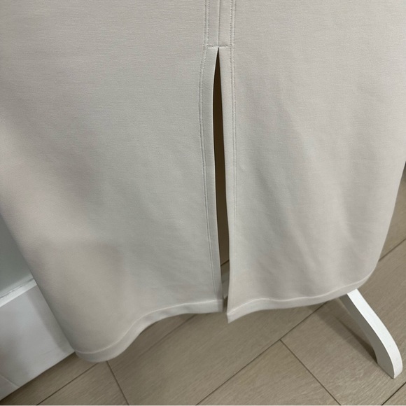 Lululemon Ease of it All V-Neck Midi Dress SZ 8 White Opal Athleisure Casual GUC - Picture 5 of 11